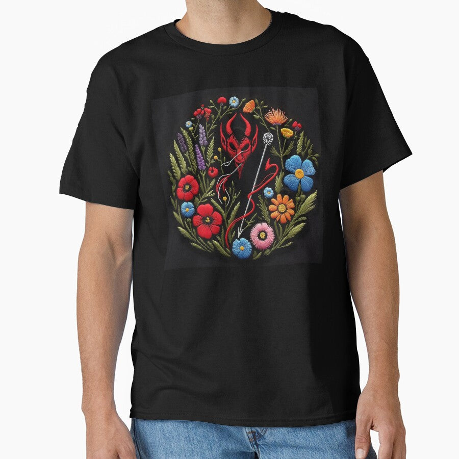 Devil's Darning Needle Unique Graphic Oversized T-Shirt Black