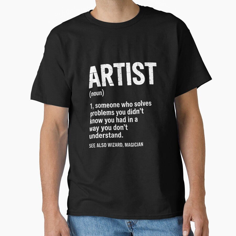 Art Teacher Definition Job Title Educator Oversized T-Shirt Black