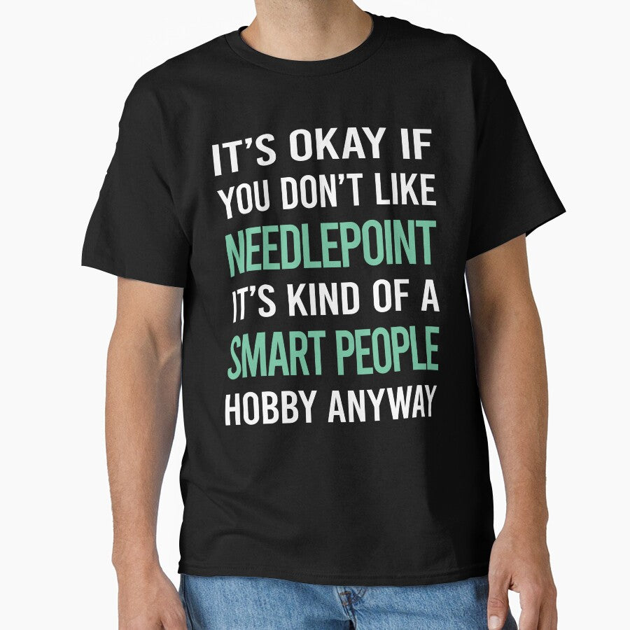 Smart Hobby Needlepoint | Intellectual Crafting Oversized Tee Black