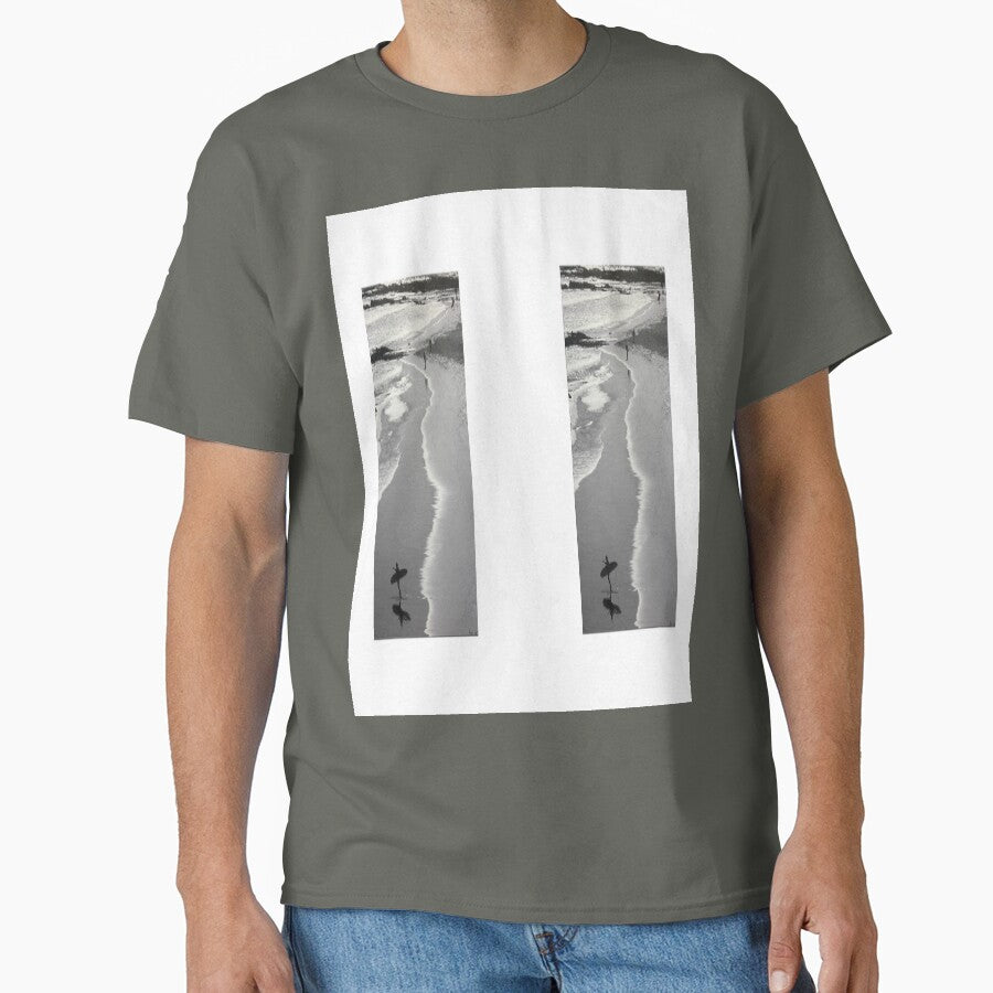 Trump Mar A Lago Beach Locals Only Oversized T-Shirt Satirical Tee Smoke Grey
