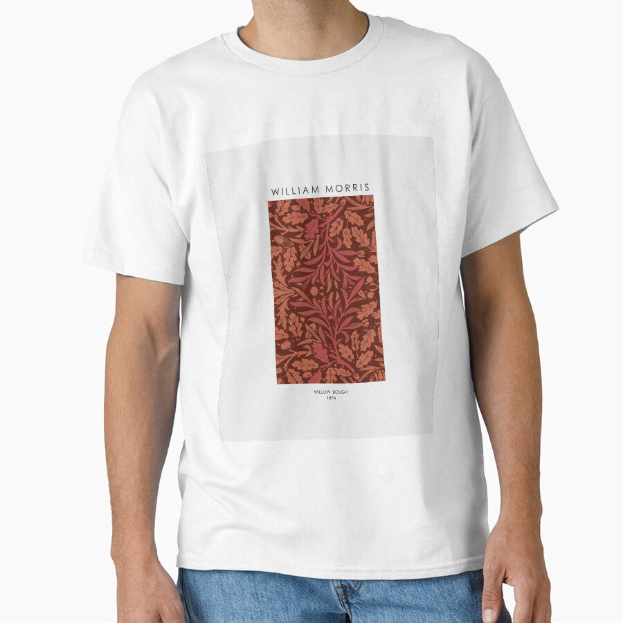 William Morris Art Print T-Shirt | Vintage Art Nouveau Graphic Tee White