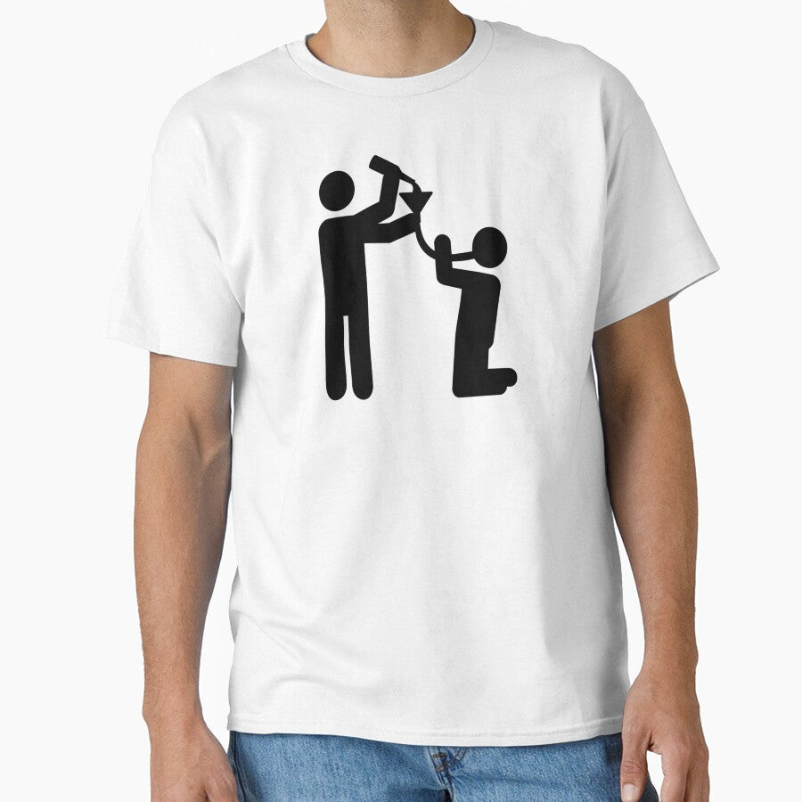 Funny Beer Bong Graphic Shirt - Retro Party College Lifestyle Tee White