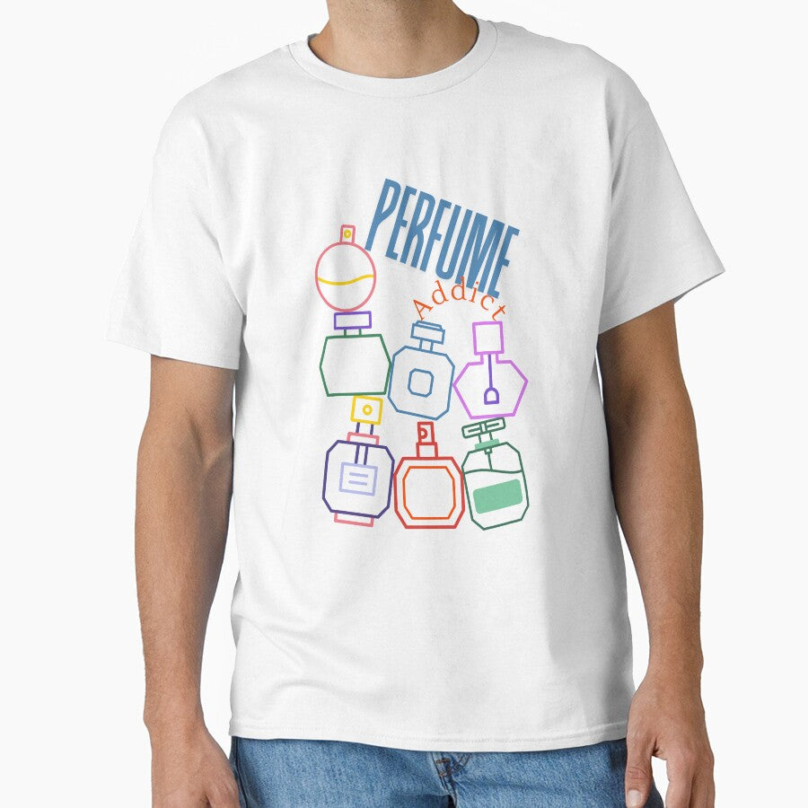 Perfume Addict Graphic T-Shirt - Stylish Fragrance Obsessed Apparel White