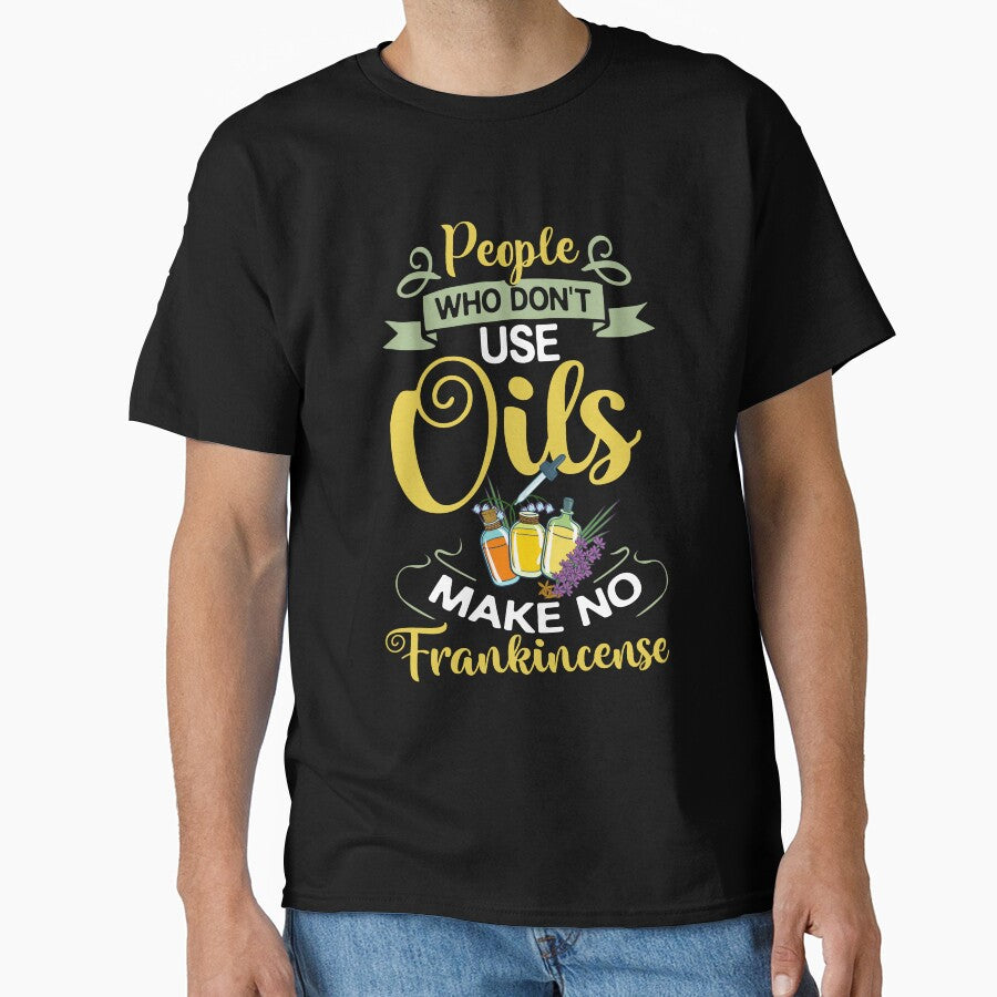 Aromatherapy Peppermint Oil Shirt - Comfy Essential Oil Diffuser Tee Black