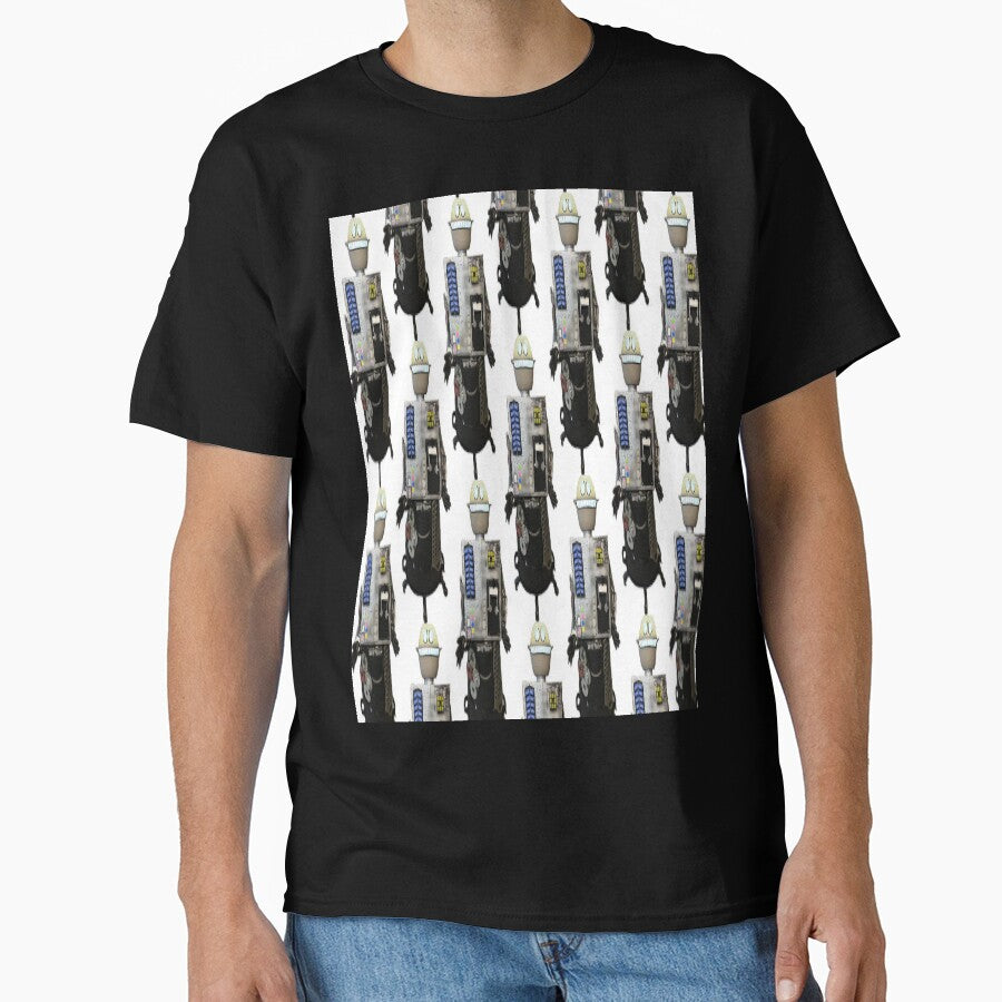 It's Marvin! Fun Character Oversized T-Shirt Trendy Graphic Top Black