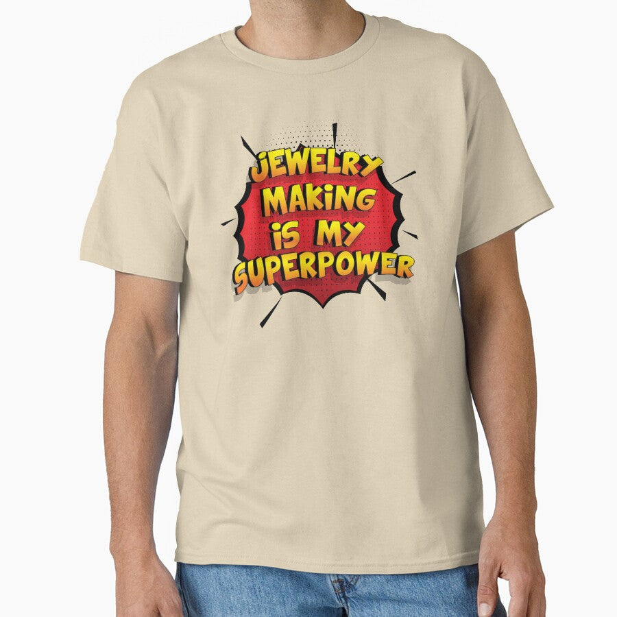 Essential Jewelry Making Enthusiast Premium Oversized T-Shirt Sand