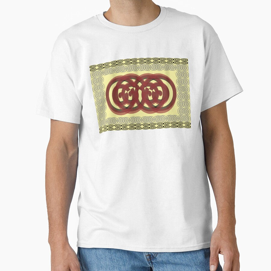 Graphic Design Pattern Tee - Modern Oversized Artistic Shirt White