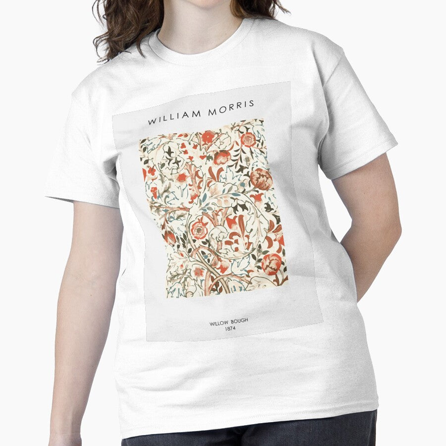 Blue Gold Baroque Floral Shirt | Ornate Vintage Style Luxury Top White