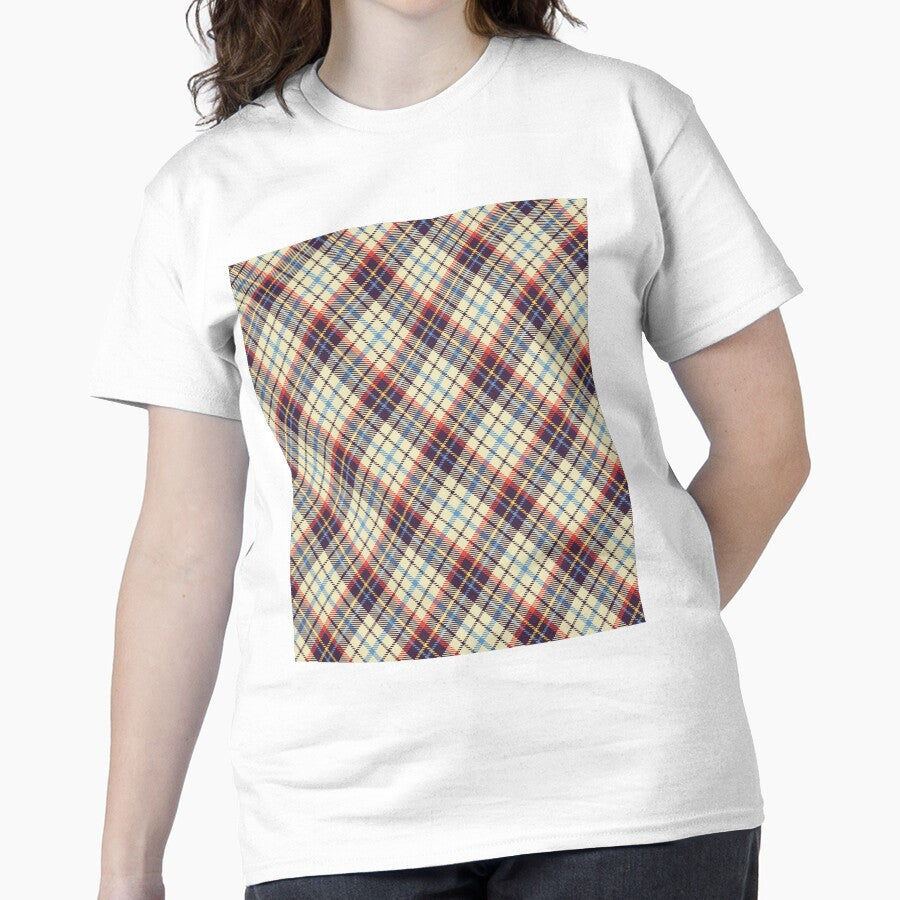 Premium Pattern Graphic Tee - Oversized Knitting & Sewing Shirt White