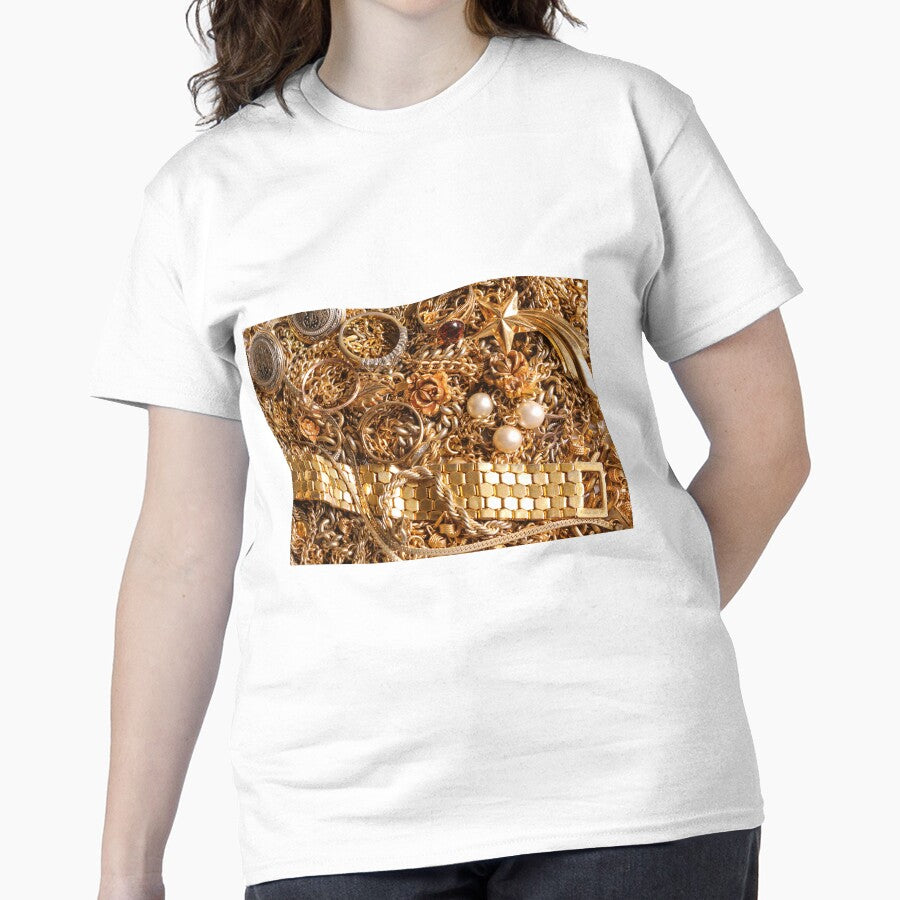 Artisan Jewelry Maker Graphic Print Premium Oversized Shirt White