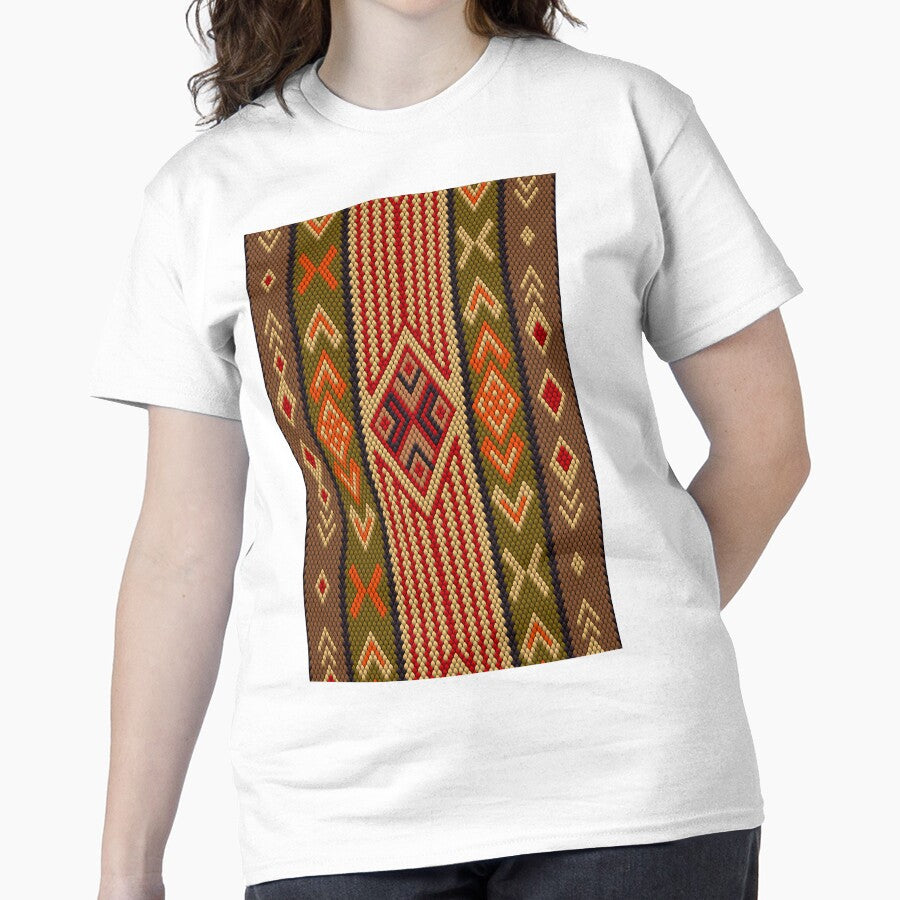 Custom Fan Art Knitting Tee - Oversized Easy Baby Pattern Shirt White