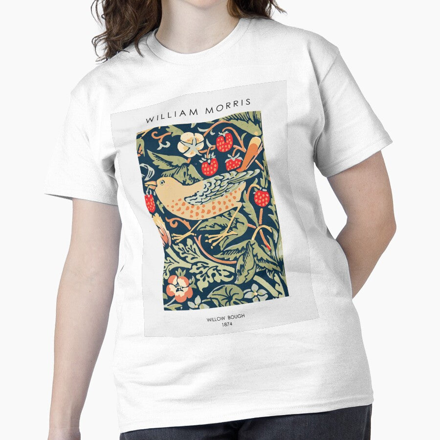 Blooming Flower Tree Graphic Top | Vibrant High Quality Nature Tee White