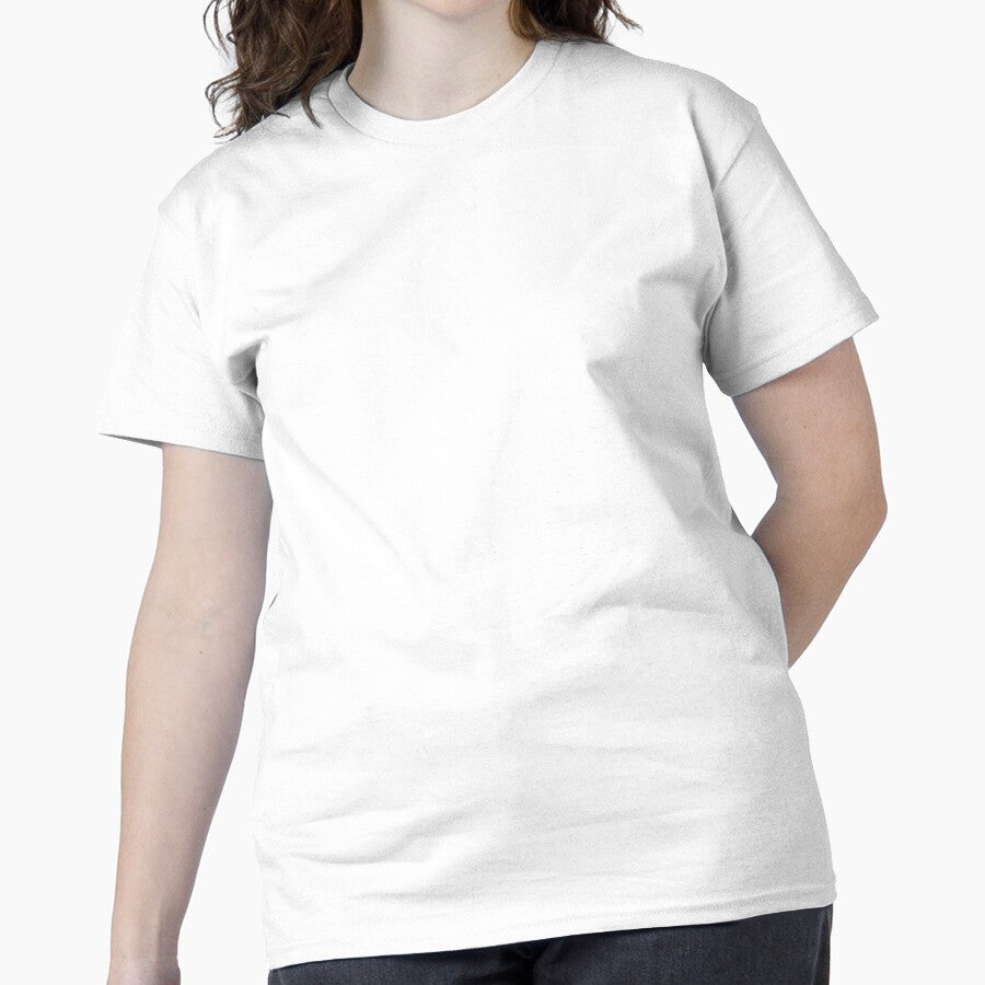 Blue Knit Pattern Tee | Stylish Textile Art Oversized Shirt White