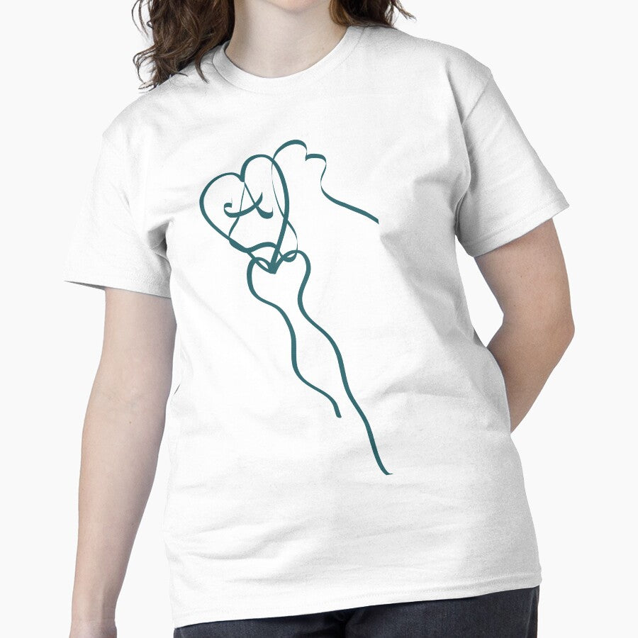 Align The Heart Spiritual Graphic Design Oversized T-Shirt White