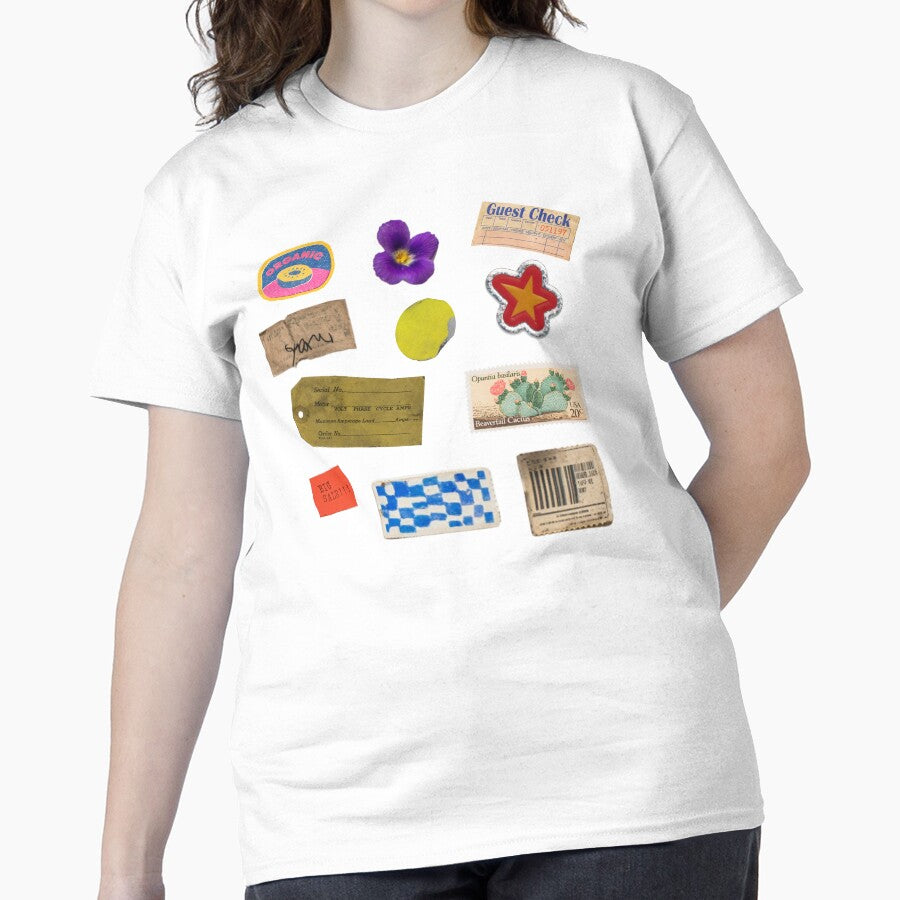 Exhibition Art Print Oversized Shirt | William Morris Floral Design White