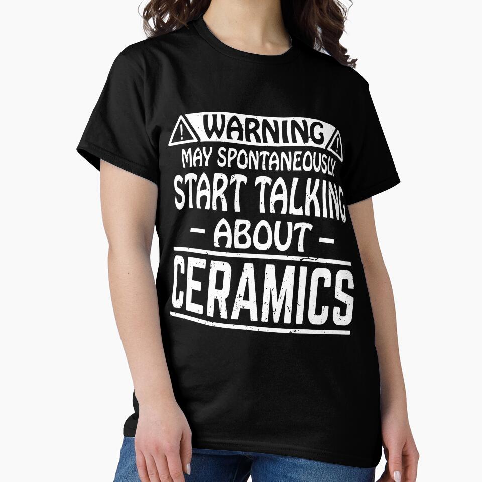 Spontaneously Talk About Ceramics Pottery Oversized T-Shirt Black