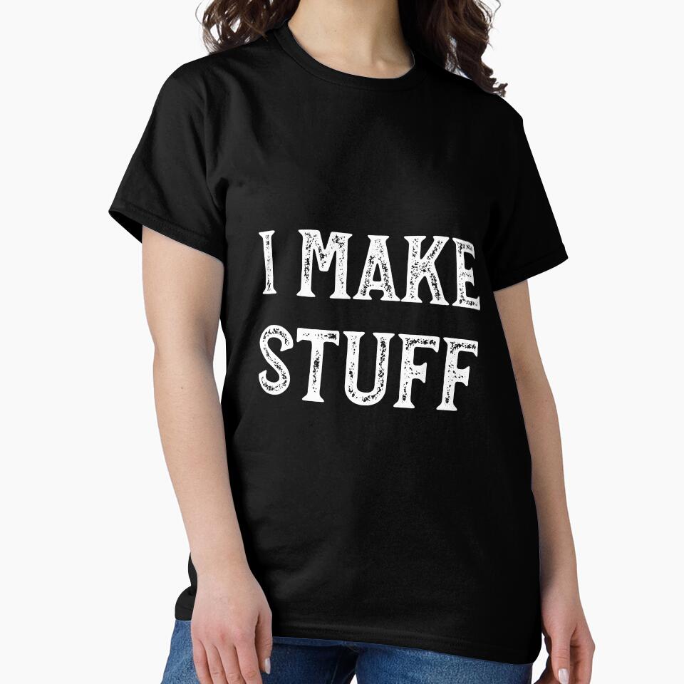 Creative Artist Maker Shirt - Woodworking & Writer Oversized Apparel Black