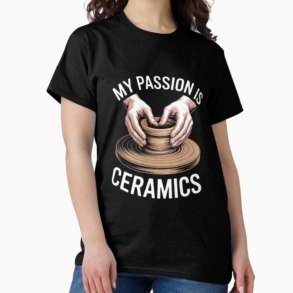 Funny Pottery Ceramic Artist Handcraft Gift Oversized T-Shirt Black