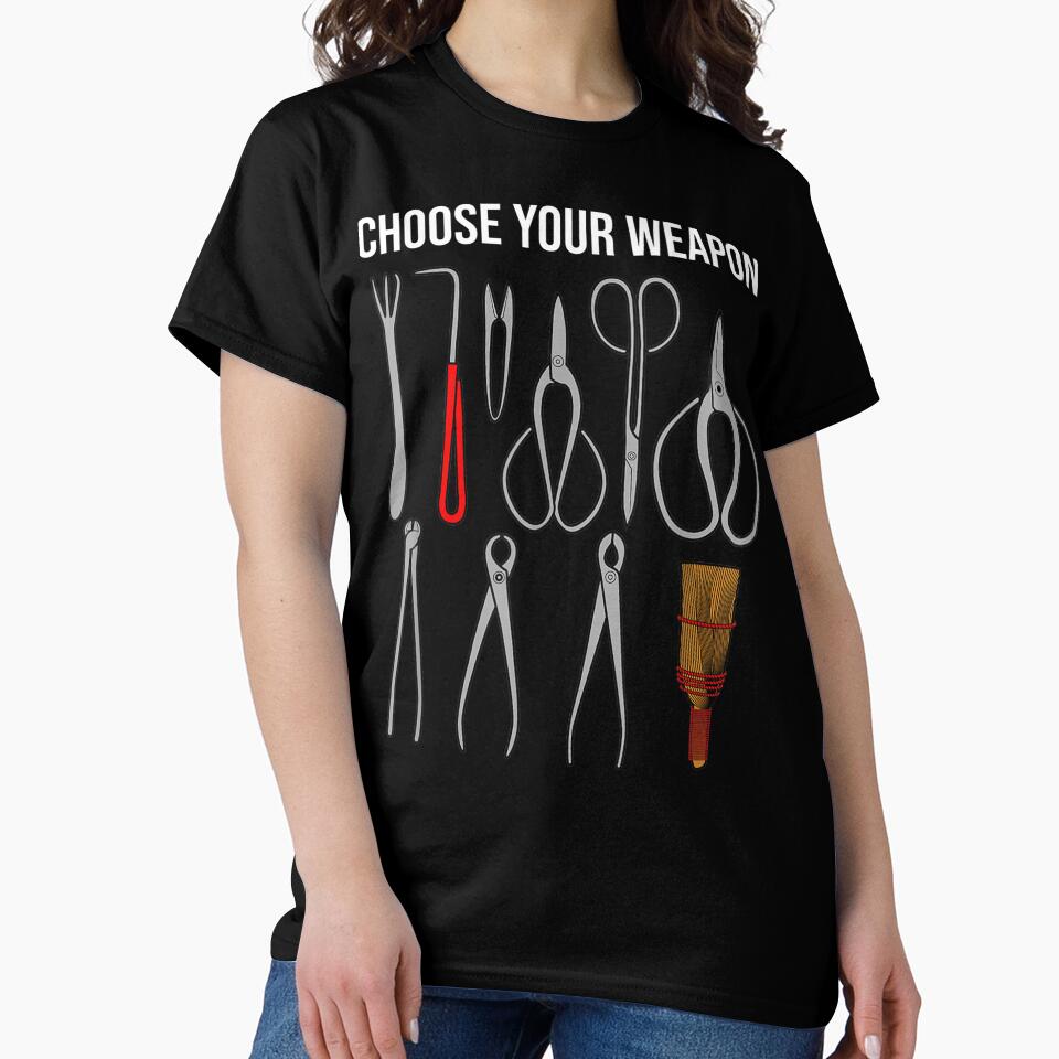 Funny Bonsai Gardening Tools Pruning Expert Oversized T-Shirt Black