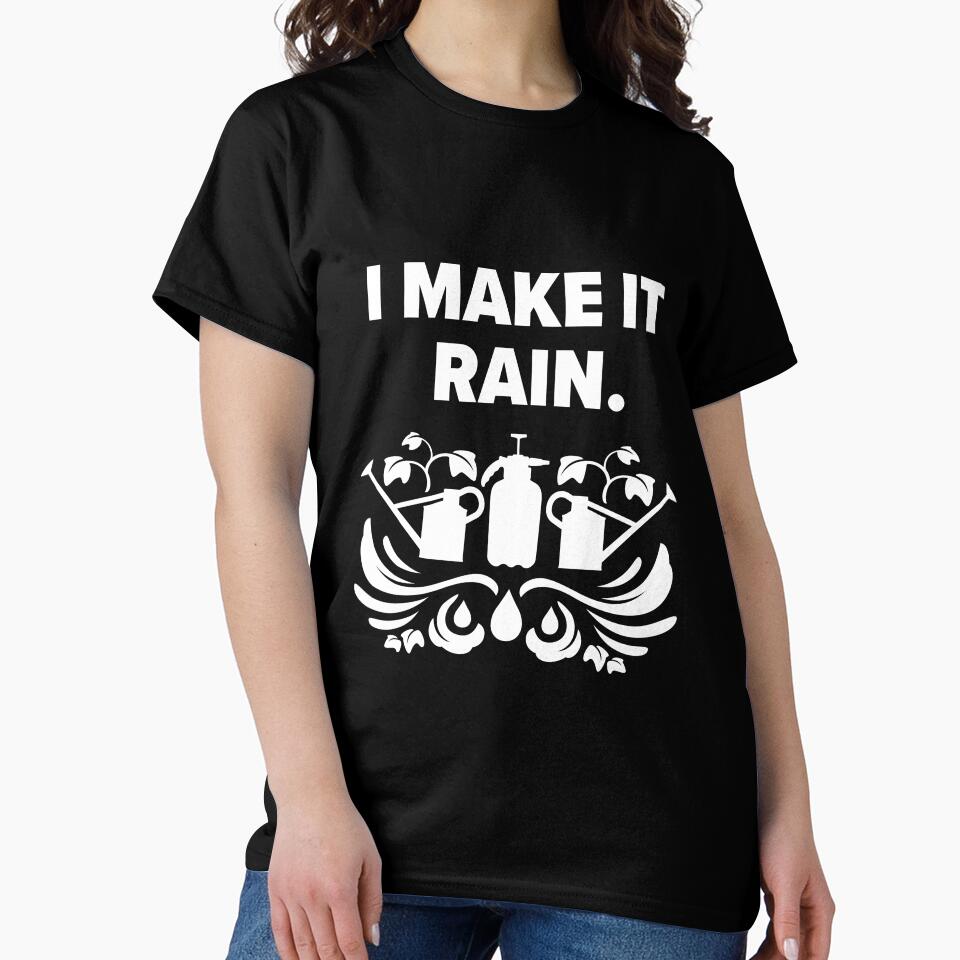 Watering Day Plant Care Shirt - Cute Gardening Aesthetic Oversized Tee Black