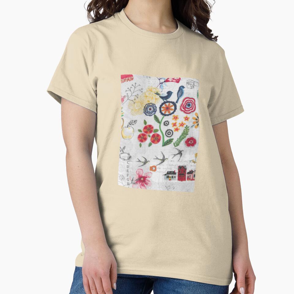 Domestic 2 Home Inspired Artistic Graphic Oversized Tee Sand