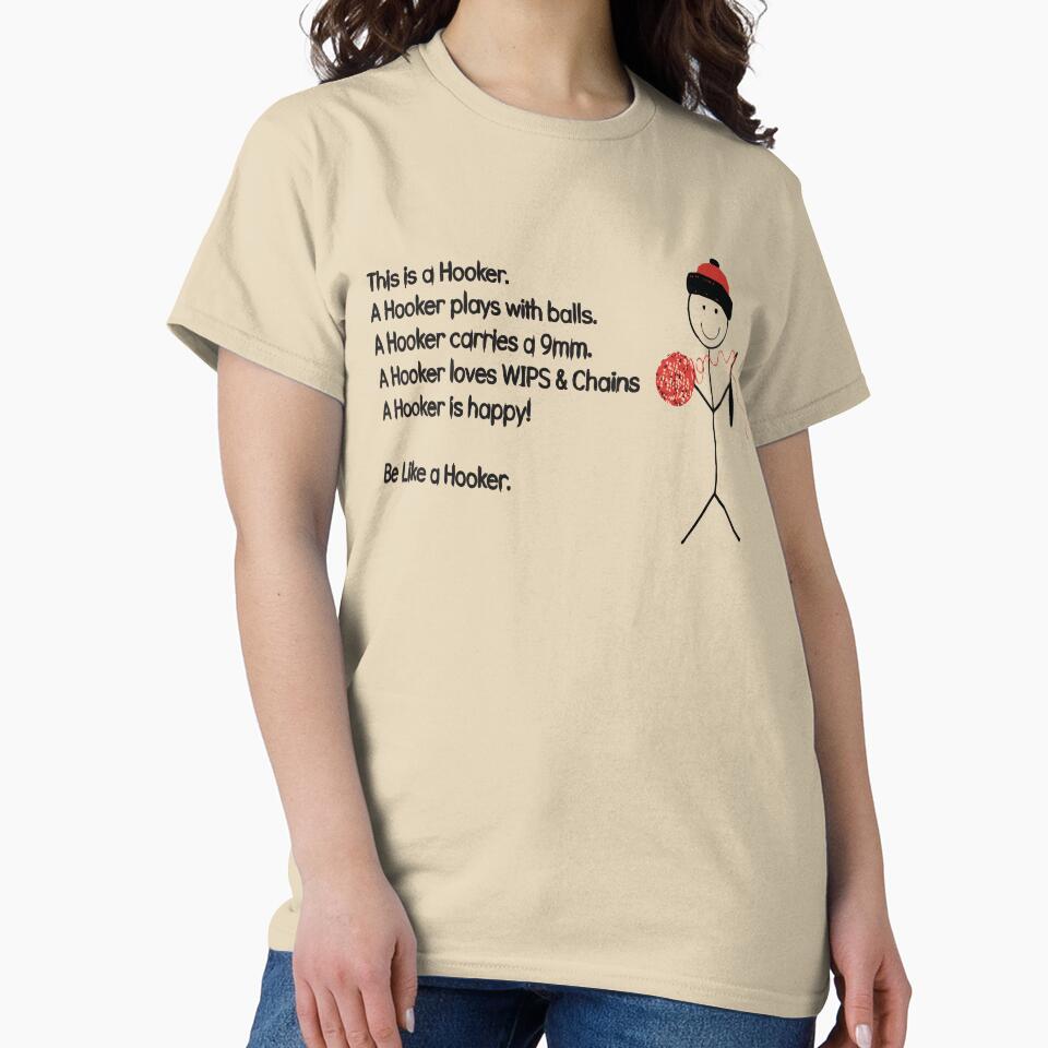 Fearless Crochet Hooker Graphic Tee Summer Oversized Gift Shirt Sand