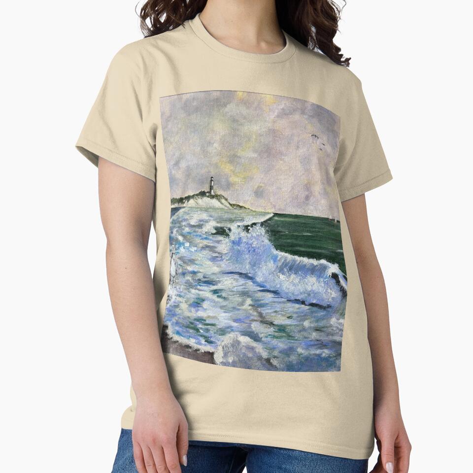 Dawn Patrol Surfing Theme Oversized T-Shirt Beach Life Graphic Tee Sand