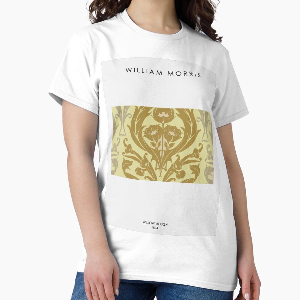 Exhibition Poster Graphic Oversized Tee | Artistic Museum Style Wear White