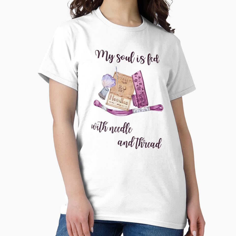 Soul Fed Needle & Thread | Inspirational Crafty Oversized Tee White